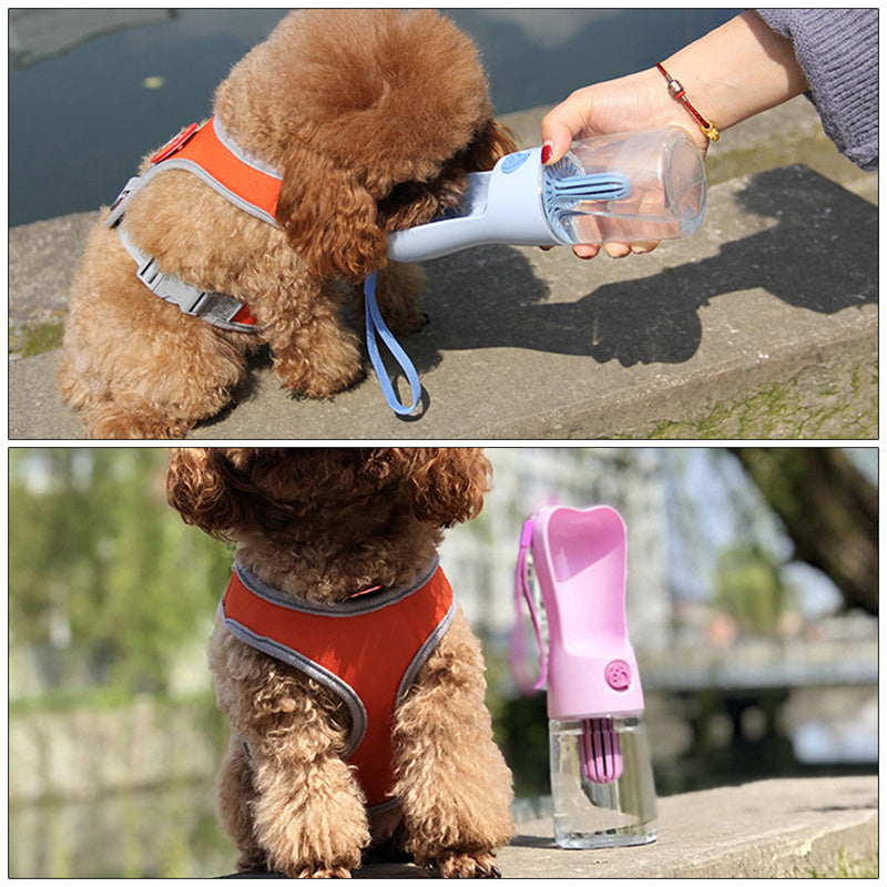 Portable Pet Water Bottle – Leakproof Travel Feeder for Dogs & Cats