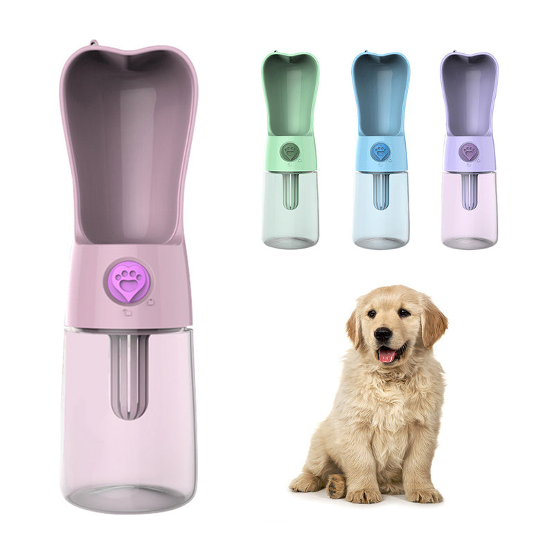 Portable Pet Water Bottle – Leakproof Travel Feeder for Dogs & Cats