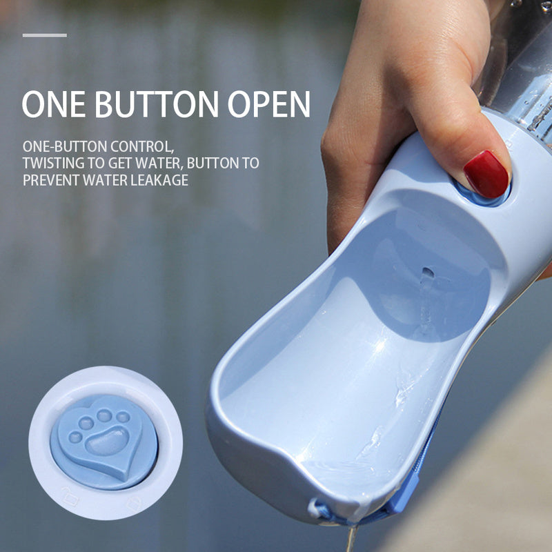Portable Pet Water Bottle – Leakproof Travel Feeder for Dogs & Cats