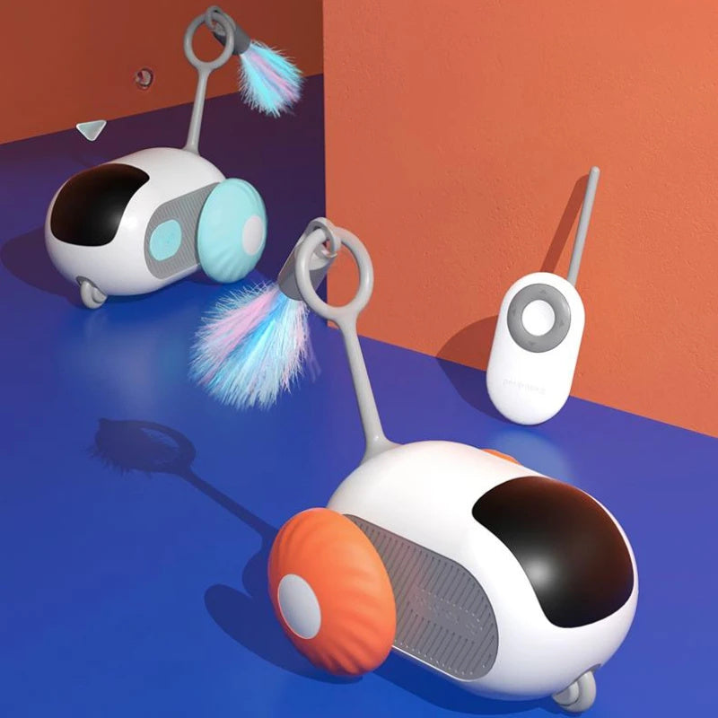 Interactive Cat Chase Toy – Remote-Controlled USB Rechargeable Car