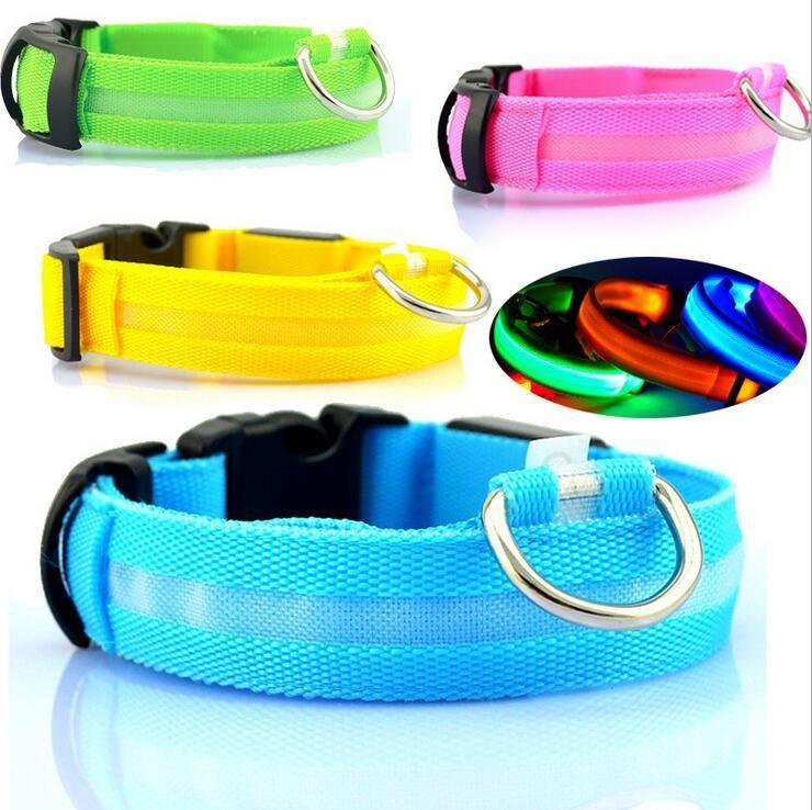LED Dog Collar – USB Rechargeable Night Safety Light-Up Collar