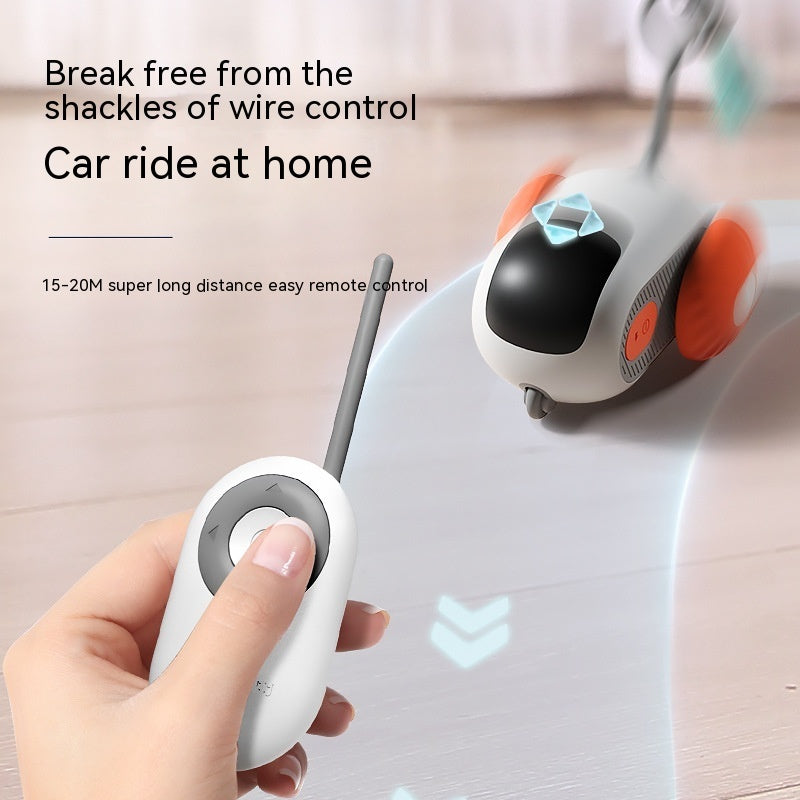 Interactive Cat Chase Toy – Remote-Controlled USB Rechargeable Car