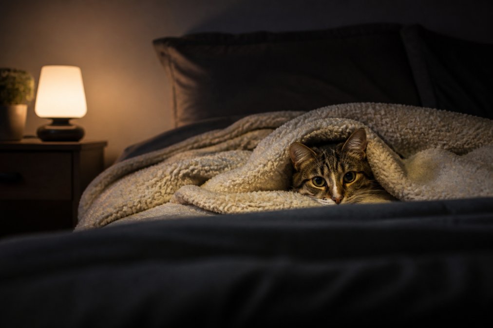 How to Help a Cat With Anxiety at Night