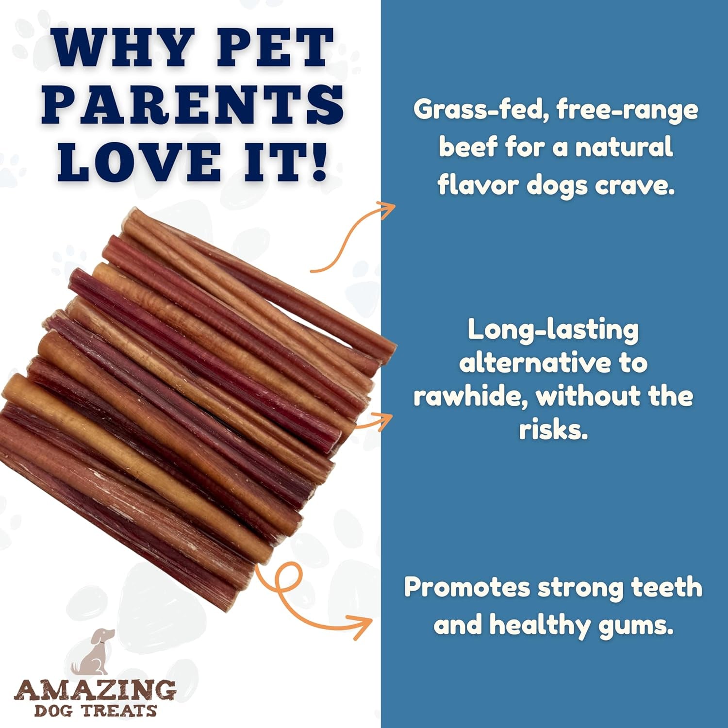 - 6 Inch Medium Size Bully Sticks (25 Count) - Bulk Bully Sticks for Dogs - No Hide Bully Stick Dog Bones