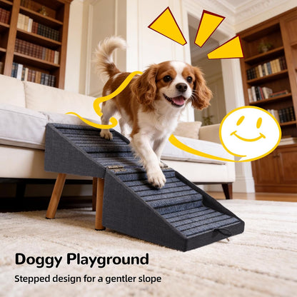 Foldable 2-In-1 Dog Stairs